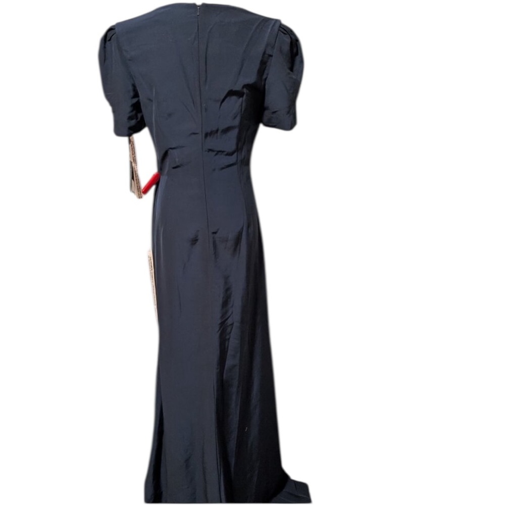 Mac Duggal Style 2630 Navy Cutout Rhinestone Gown NWT - Picture 5 of 5